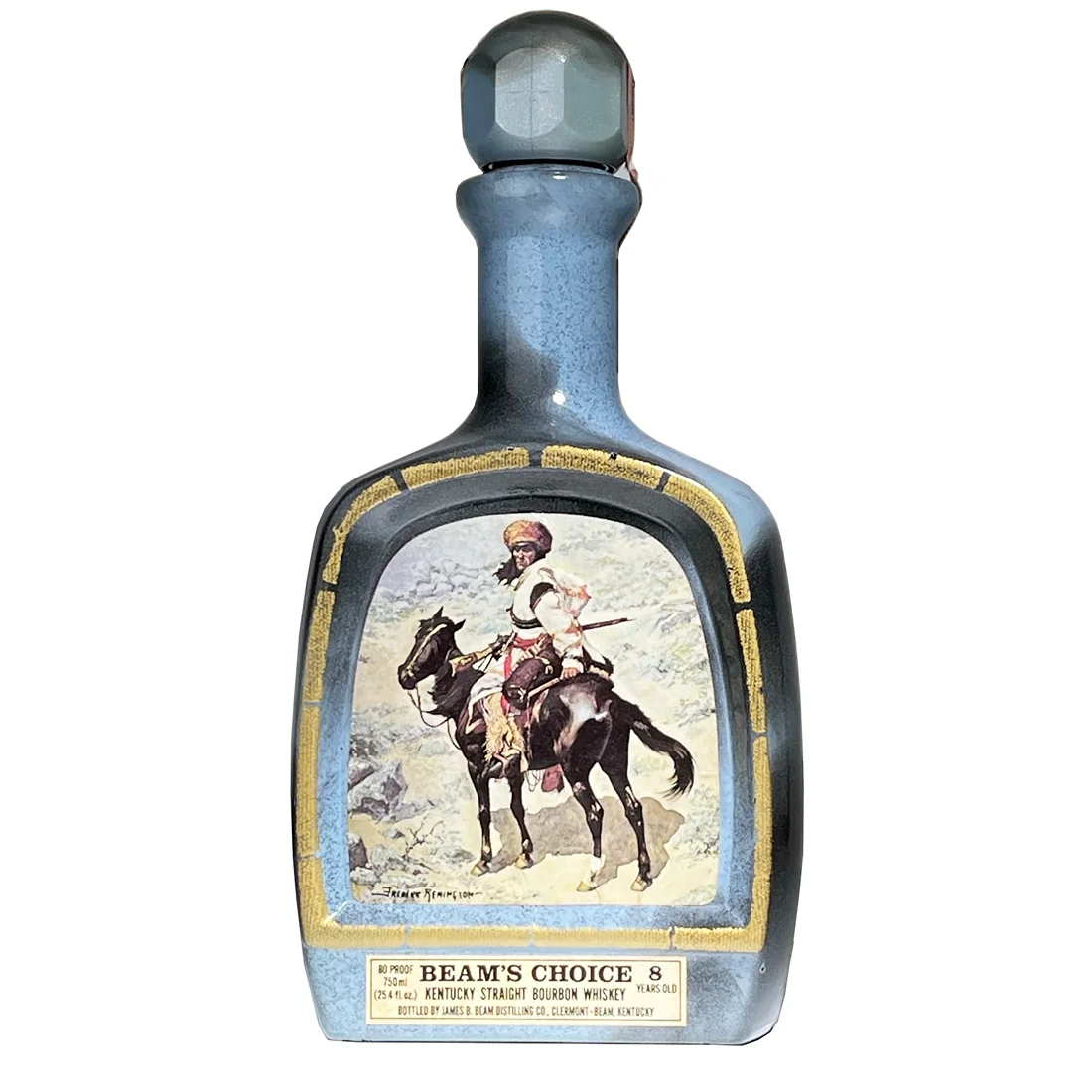 Jim Beam Beam's Choice 8 Year Old The Indian Trapper 750ml bottle on a plain background